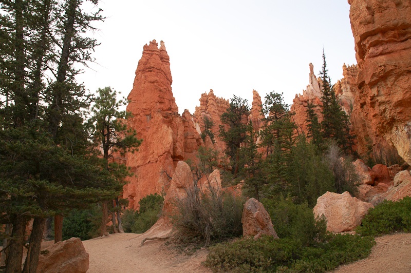 Het uitzicht in de Canyon