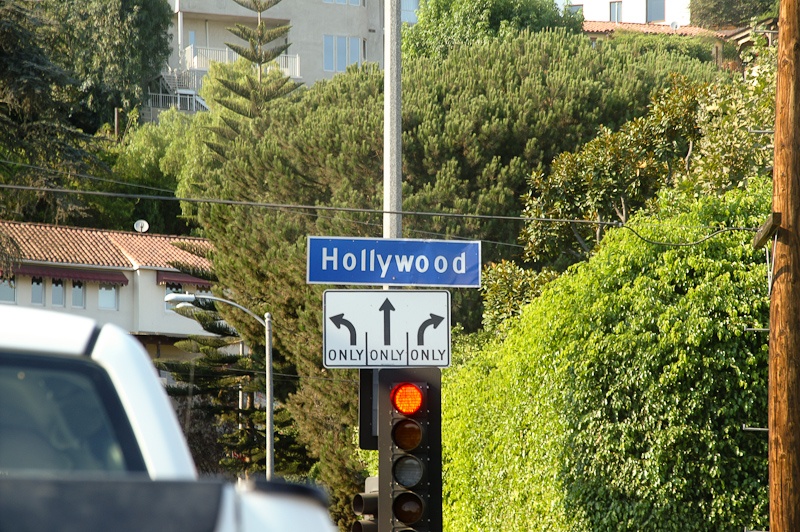 Het kleine bordje van Hollywood
