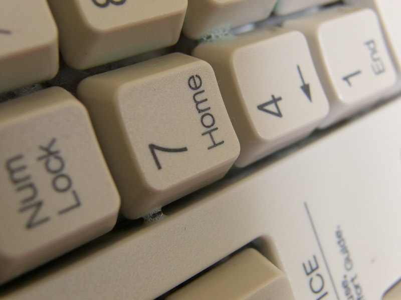 Close-up toetsen van een Compaq toetsenbord, Model KB-9963 Close-up toetsen van een Compaq toetsenbord, Model KB-9963