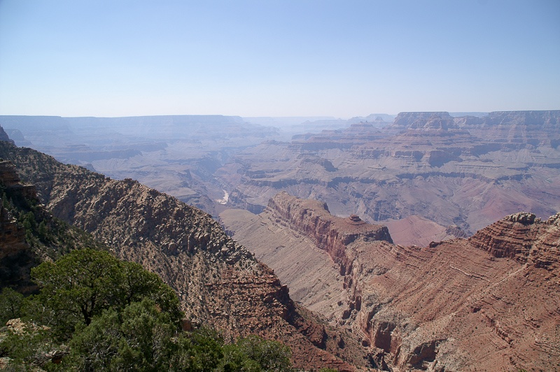 Een van de vele uitzichten op Grand Canyon