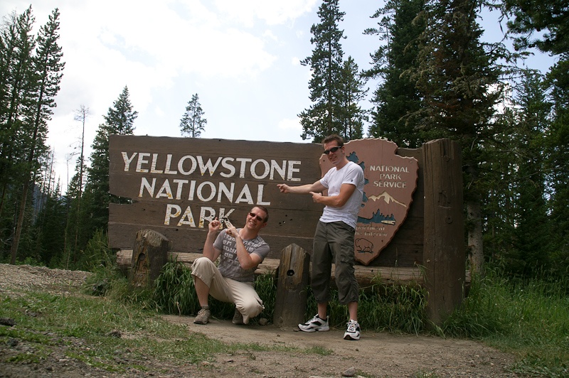 Eindeijk zijn we er: Yellowstone Park! \o/