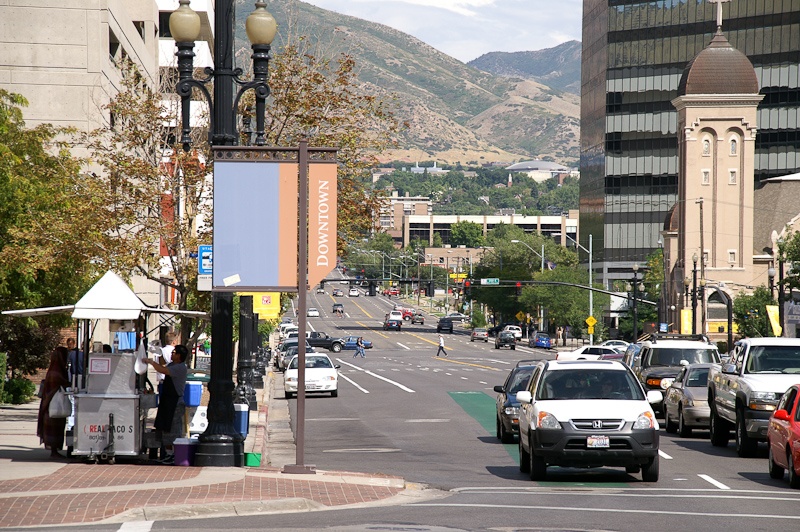 Een willekeurige straat in Salt Lake City