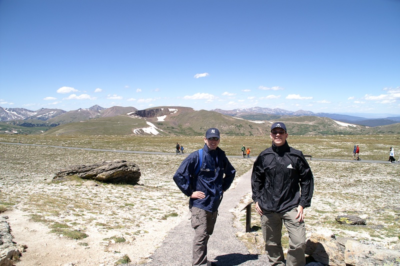 Op een hoog punt van Rocky Mountain