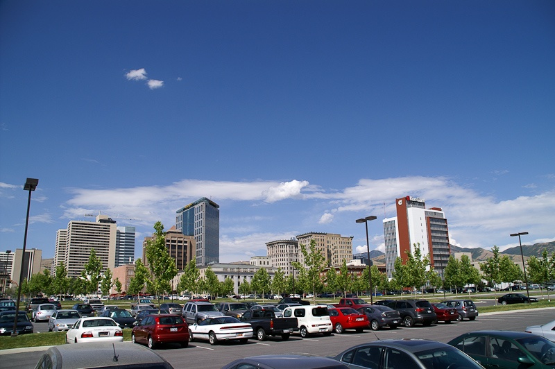 Dat is downtown Salt Lake City