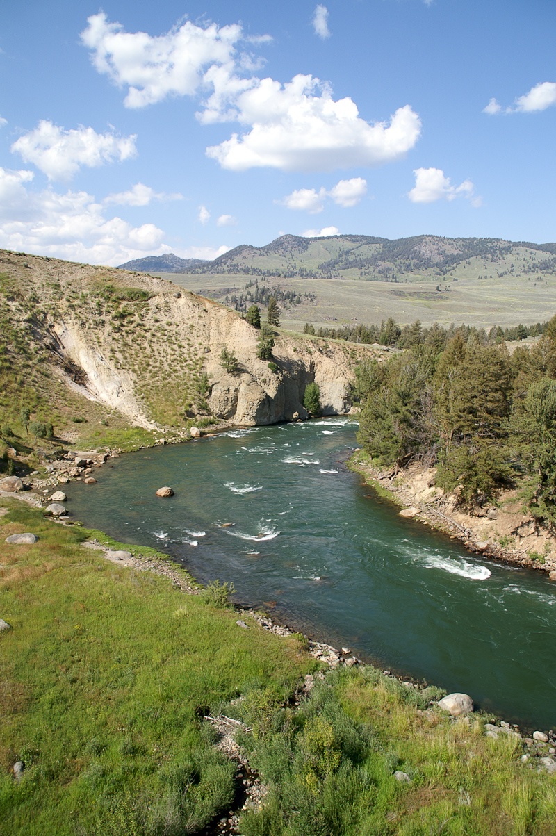Een rivier die meandert