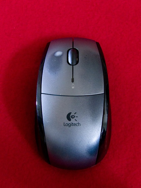 Bovenkant, slijtage muis van Logitech S510 desktop set Bovenkant, slijtage muis van Logitech S510 desktop set