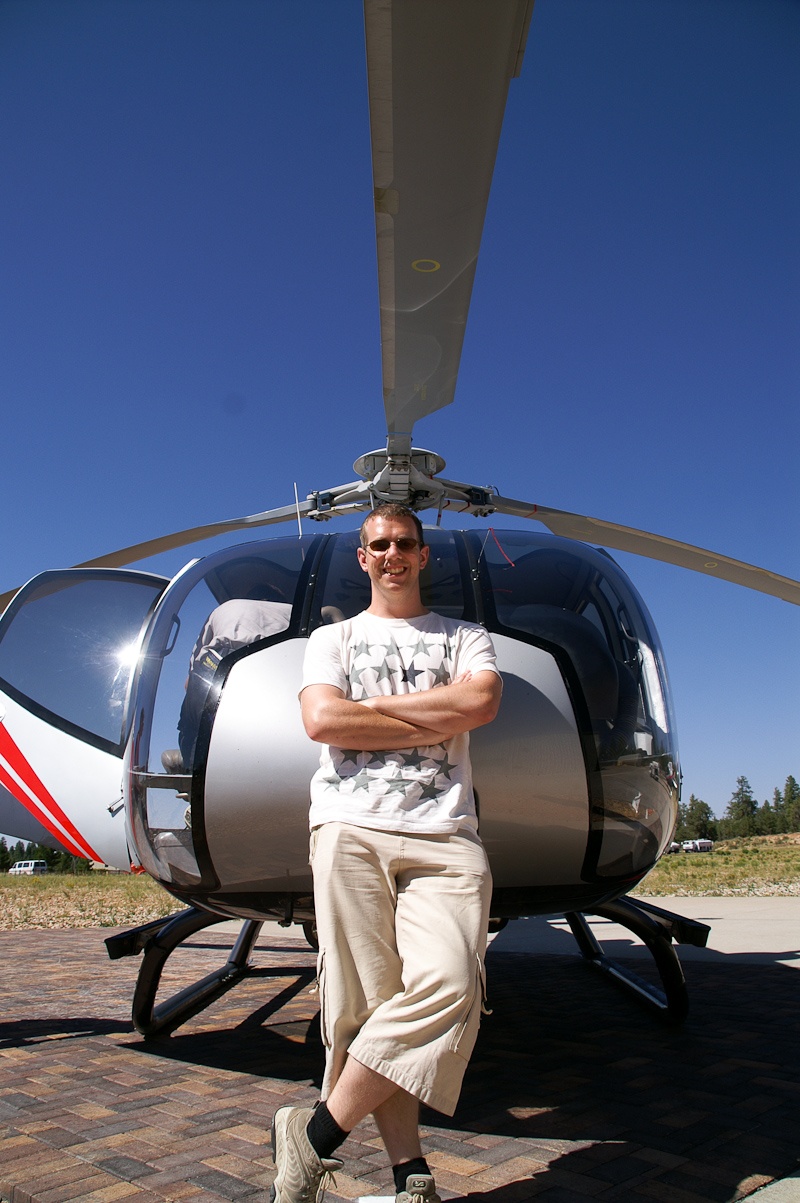 Robin voor de helo