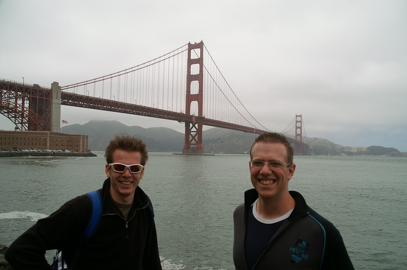 Bijna bij de Golden Gate Bridge!