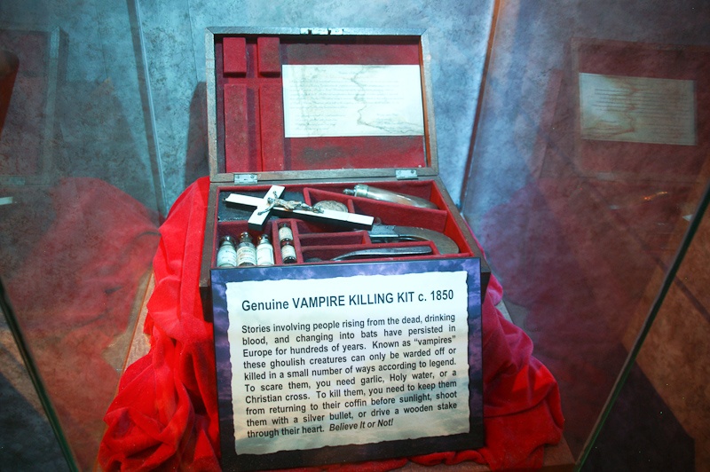 Vampire Killing Kit in Ripleys Believe It Or Not