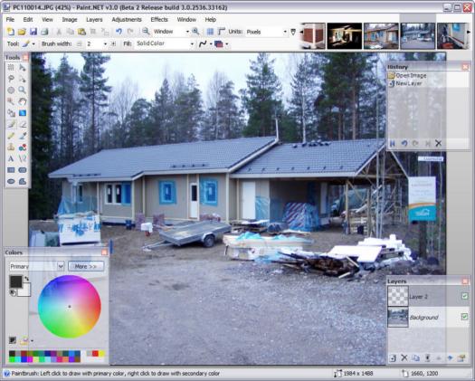 Paint.NET 3.0 beta 2 screenshot