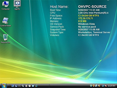 BgInfo op Windows Vista BgInfo op Windows Vista