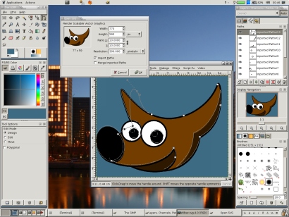 The GIMP screenshot