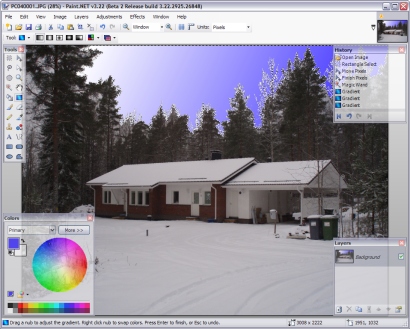 Paint.NET 3.22 beta 2 screenshot (410 pix) Paint.NET 3.22 beta 2 screenshot (410 pix)