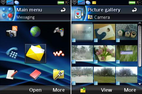 UIQ interface UIQ interface