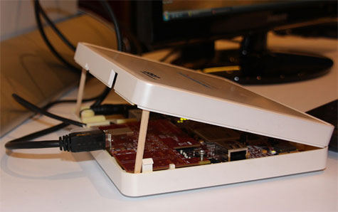 Prototype usb 3.0-harde schijf Prototype usb 3.0-harde schijf