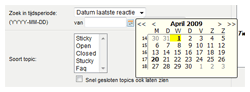 Devplan april 2009: Kalender widget Devplan april 2009: Kalender widget