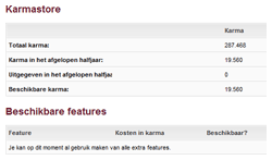 Devplan april 2009: Karmastore totals Devplan april 2009: Karmastore totals