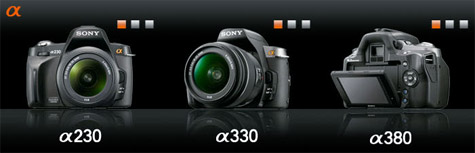 Sony Alpha A230 A330 A380