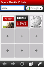 Opera Mobile 10 beta