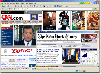 Avant Browser (antieke screenshot)
