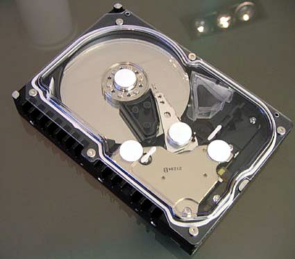 Western Digital Raptor met transparante bovenkant