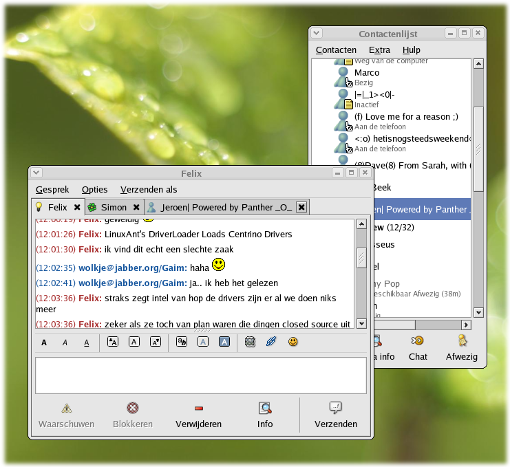 Fedora Core 1 - Instant Messaging