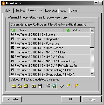 RivaTuner Power User