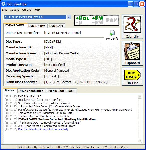 DVD Identifier 3.3 screenschot