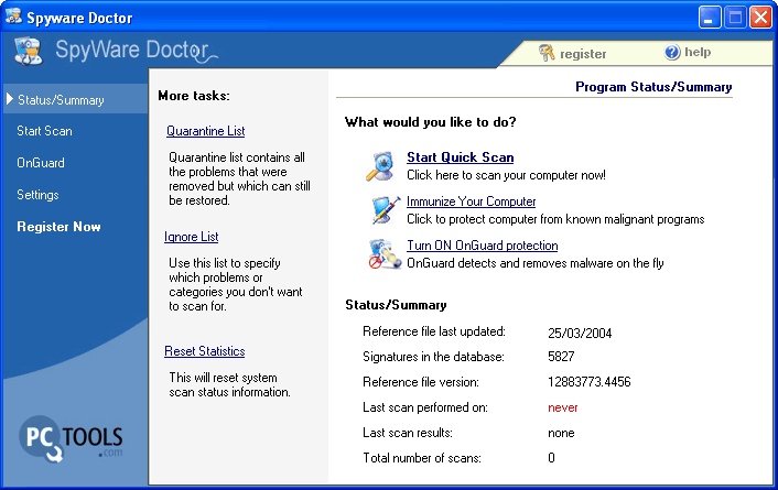 Spyware Doctor screenshot