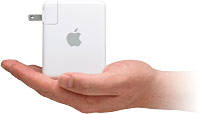 Apple Airport Express - "Fits in the palm of your hand"