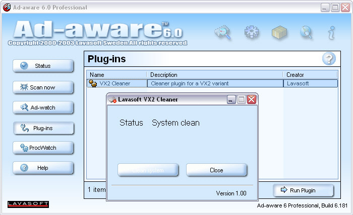 Ad-aware met VX2 plugin
