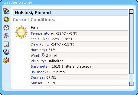 Weather Watcher screenie