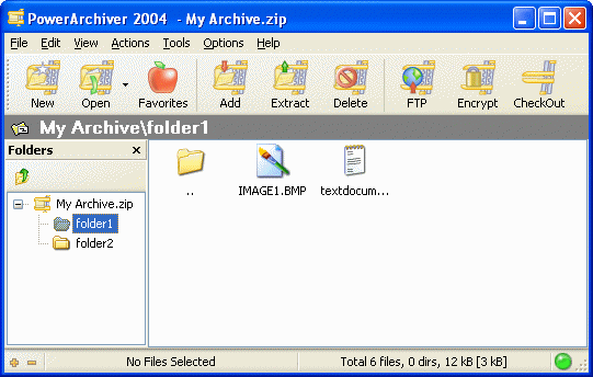 PowerArchiver 2004 screenshot