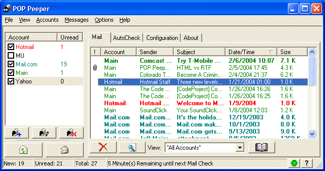 POP Peeper screenshot