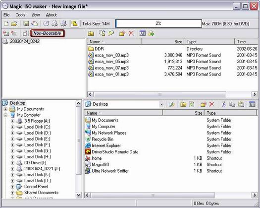 MagicISO screenshot (resized)