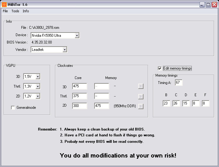 NiBiTor 1.6 screenshot