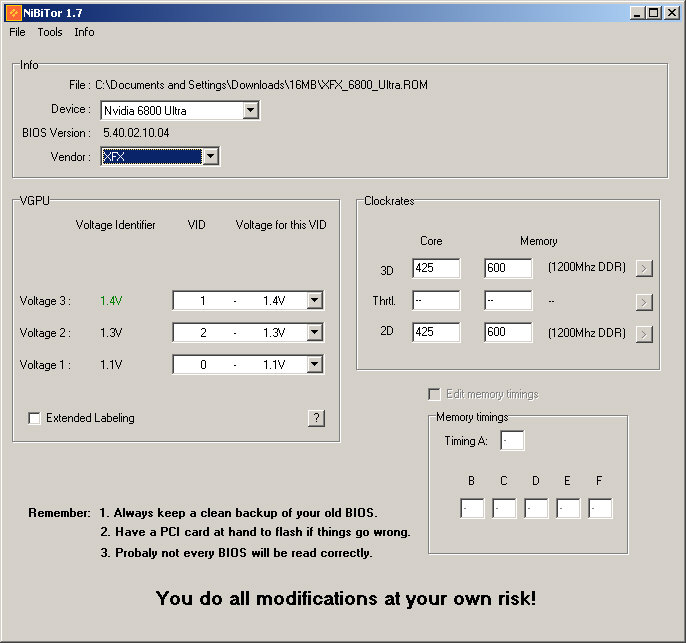 NiBiTor 1.7 screenshot