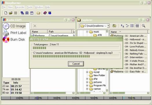 DeepBurner - audio cd screenshot (resized)