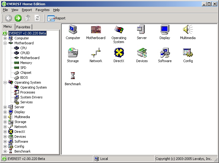Everest Home Edition 2.00.220 beta screenshot