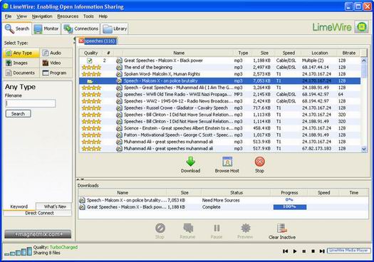 LimeWire screenshot (resized)