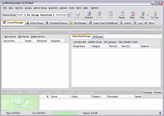 NewsLeecher 2.00 final screenshot (resized)