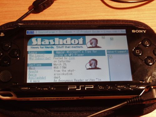 Sony's PSP als webbrowser
