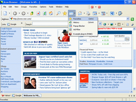 Acoo Browser screenshot (resized)