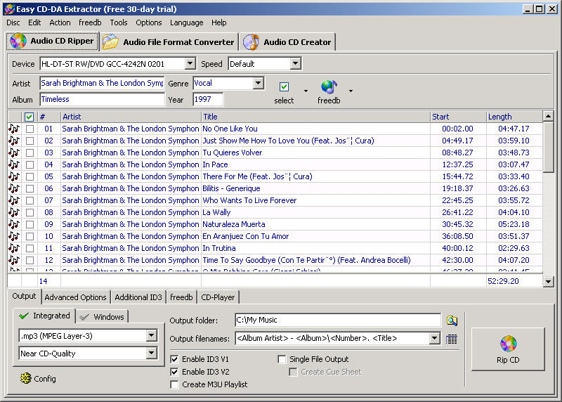 Easy CD-DA Extractor 8.1 screenshot