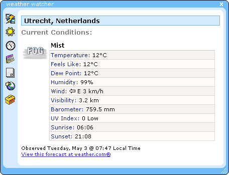 Weather Watcher 5.6 beta 8 screenshot