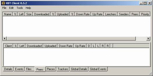 XBT Client 0.5.2 screenshot (resized)