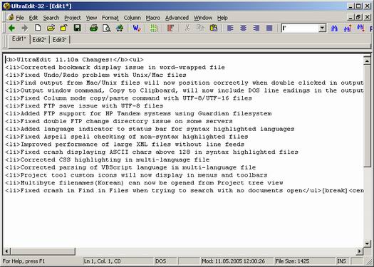 UltraEdit screenshot