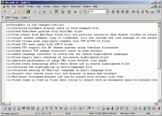 UltraEdit 11.10a