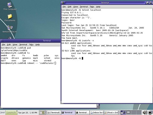 OpenSolaris screenshot (klein)