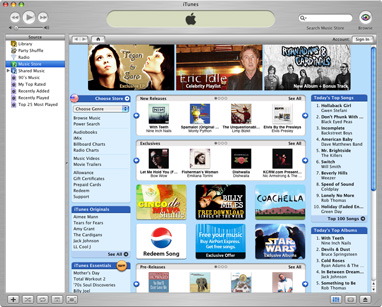 Apple iTunes 4.8 screenshot (klein)